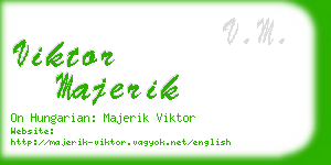 viktor majerik business card